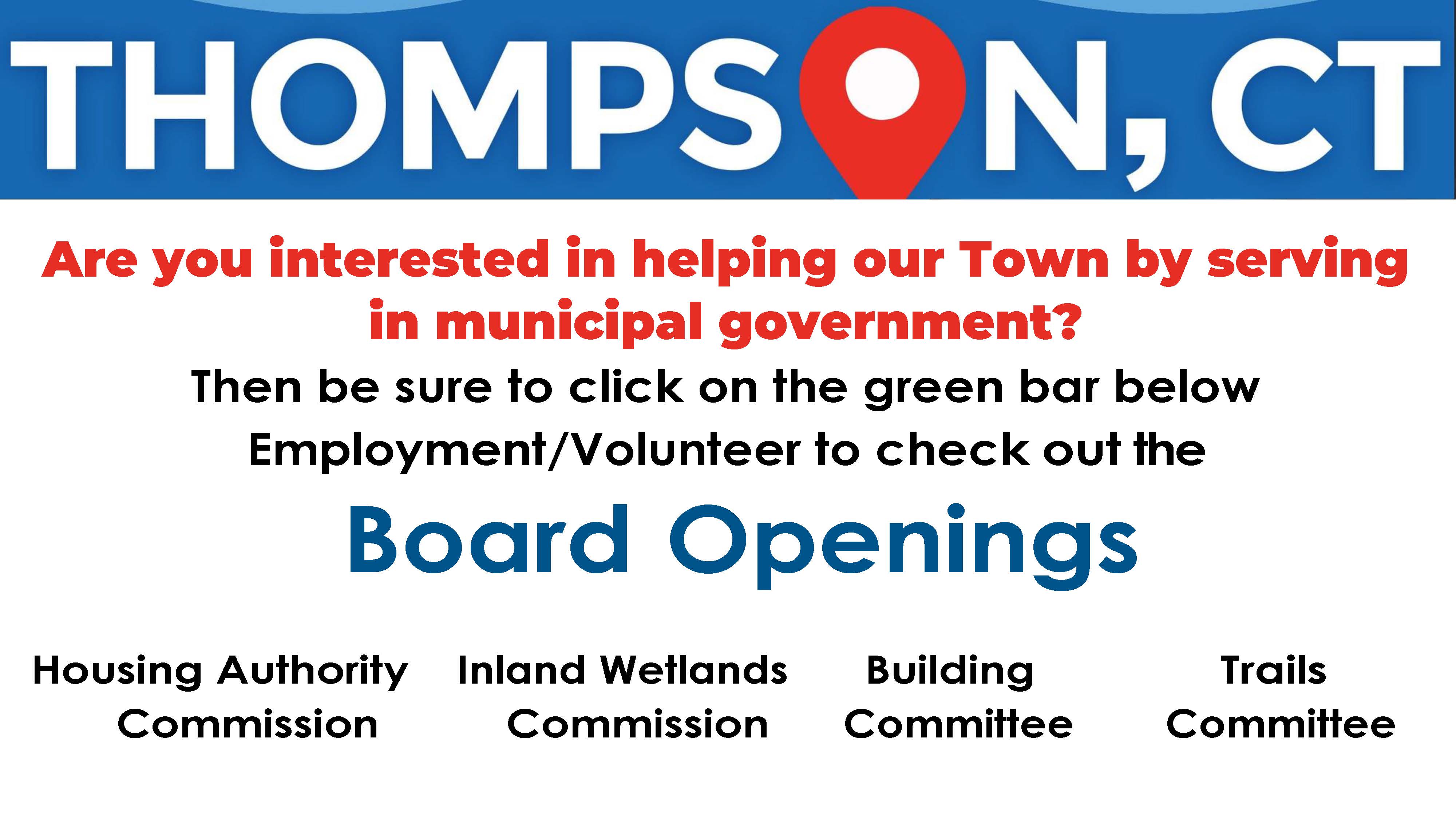 Board Commission and Committee Volunteer Positions