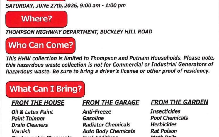 Hazardous Waste Collection Day June 27 2026